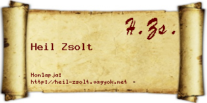 Heil Zsolt névjegykártya